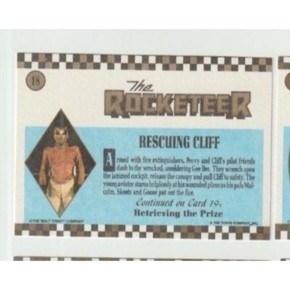 Lot Of 4 Rare Vintage The Walt Disney Co. Topps Inc The Rocketeers Trading Cards - Picture 4 of 10